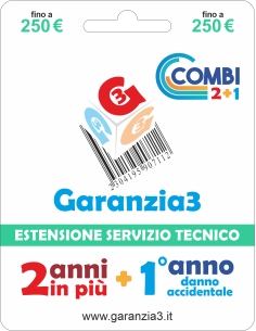 2 anni in più + 12 mesi danno accidentale - fino 250 €