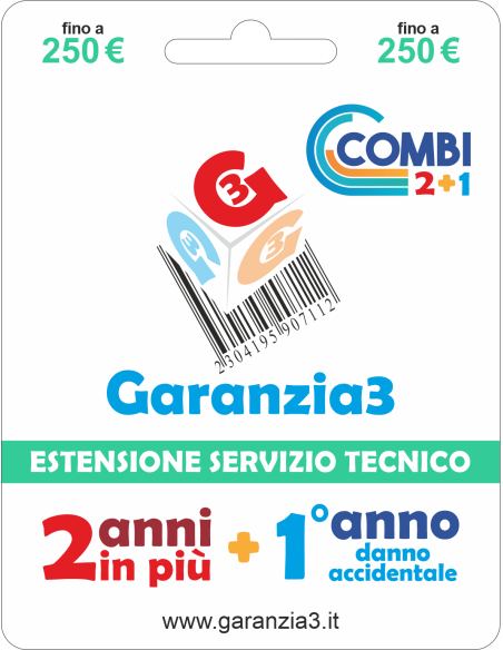 2 anni in più + 12 mesi danno accidentale - fino 250 €
