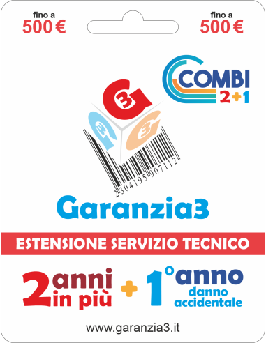 2 anni in più + 12 mesi danno accidentale - fino 500 €