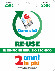 2 anni in più per prodotti ricondizioni - fino 250 €